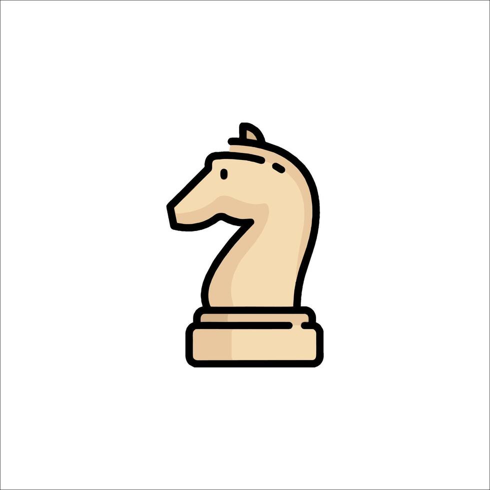 Chess piece icon illustration vector