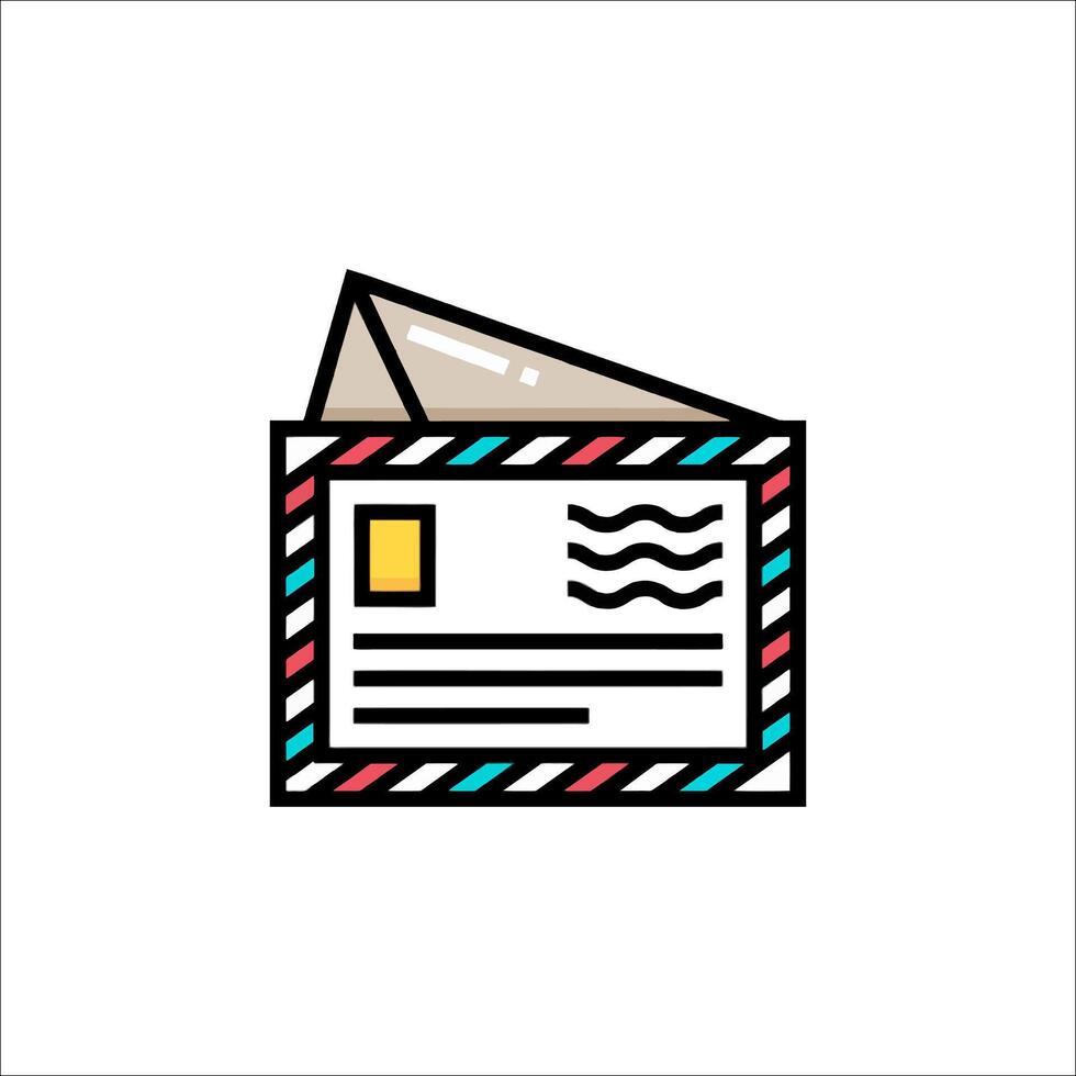 Mail envelope icon illustration vector