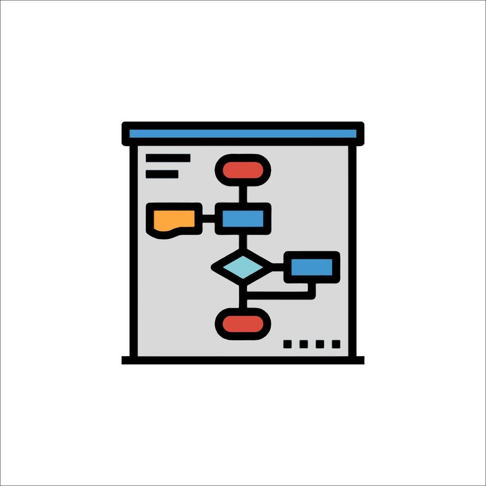 A simple icon of a computer screen with a computer and a computer mouse vector