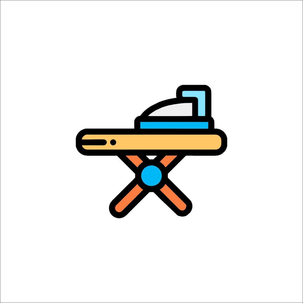 Ironing board icon illustration vector