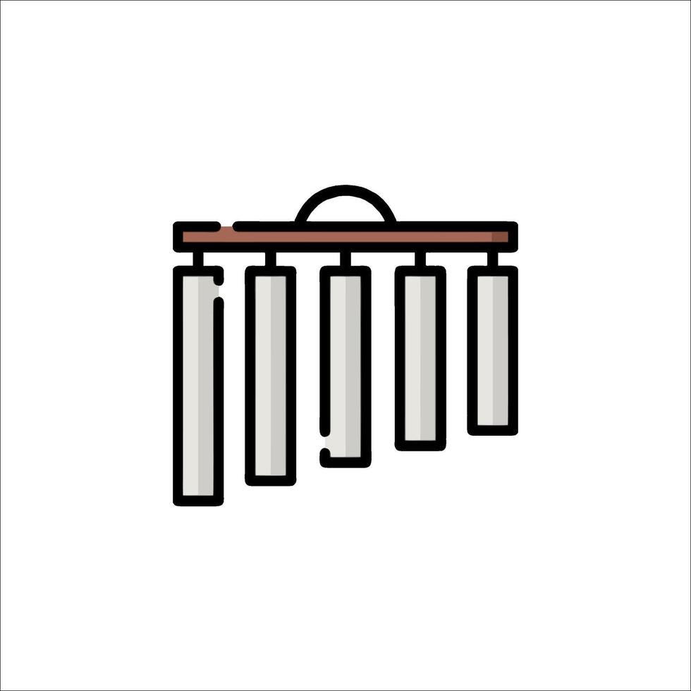 A simple line drawing of a musical instrument vector