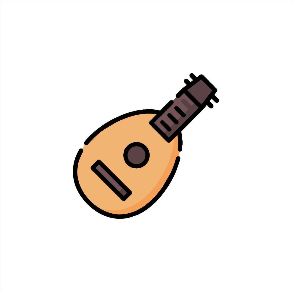 A guitar icon on a white background vector
