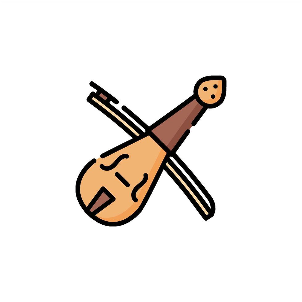 Musical instrument icon illustration vector