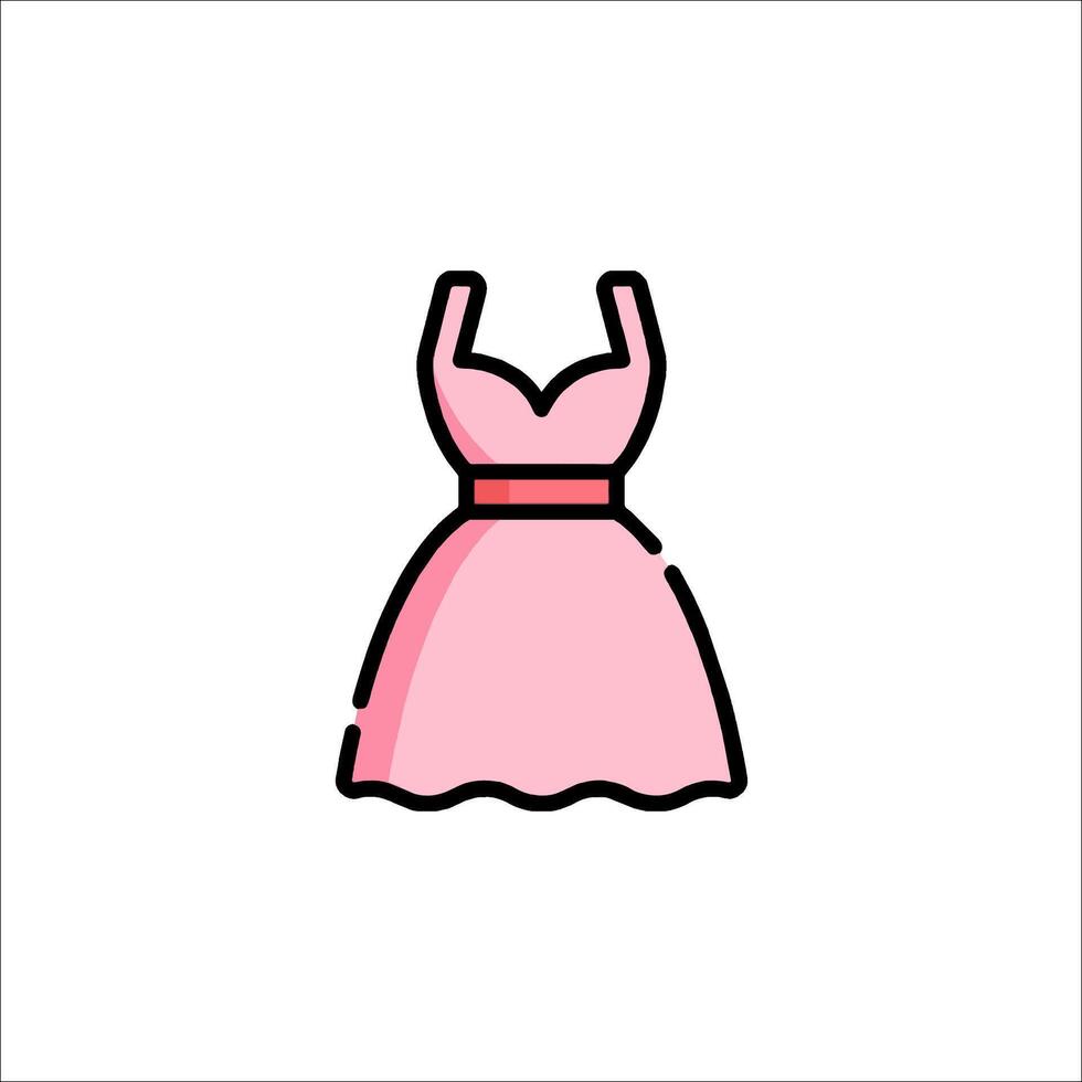 Dress icon illustration vector