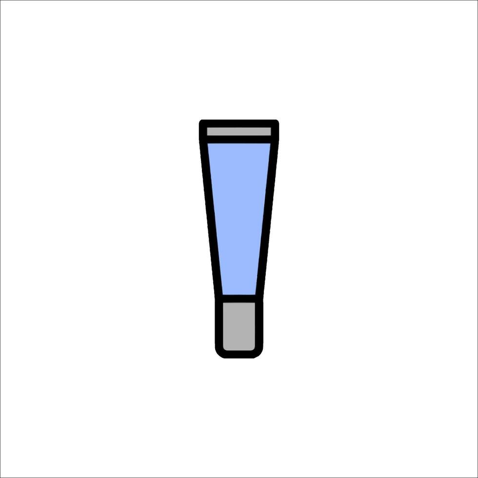 A tube of lip balm is shown on a white background vector