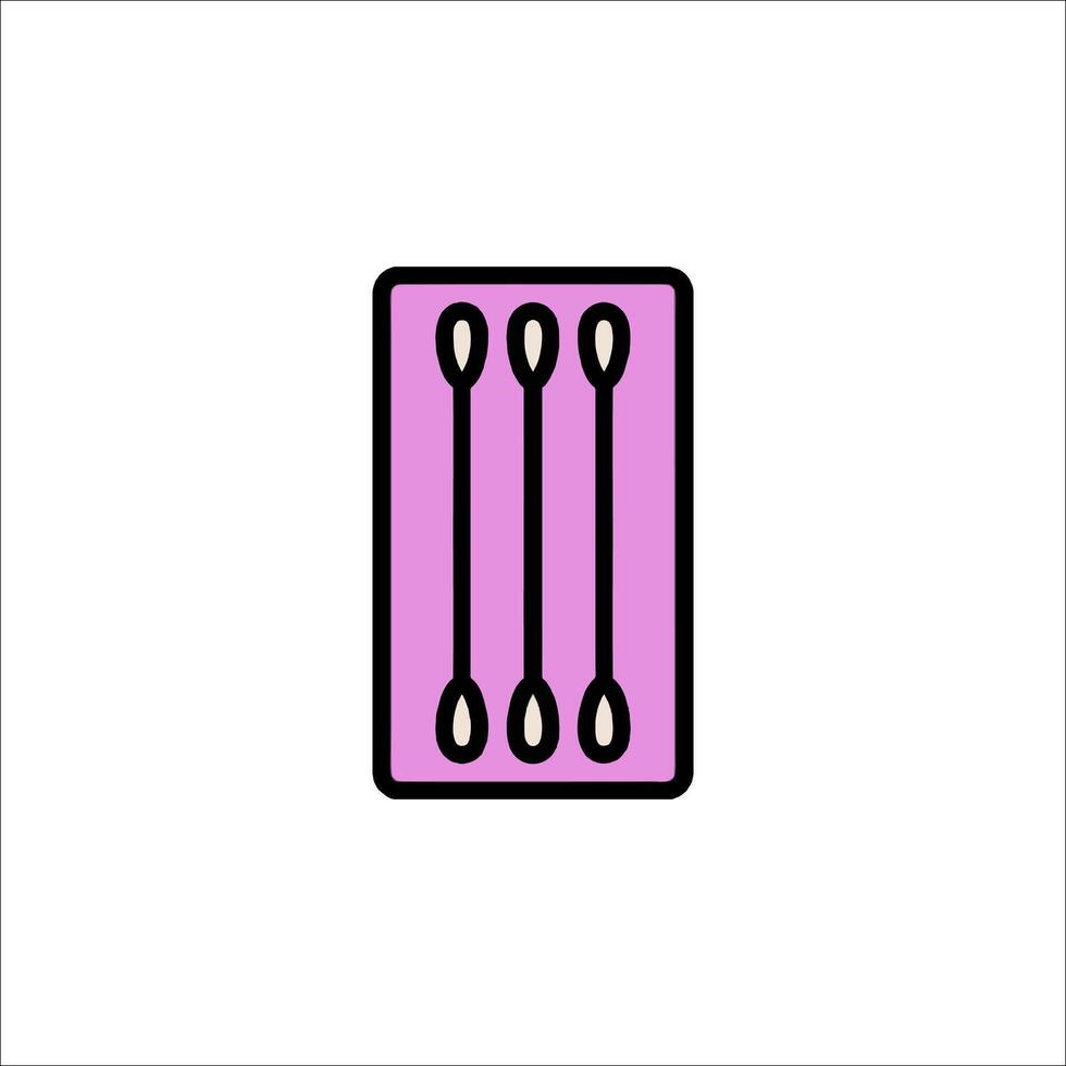 A pink and black icon of a bar of soap vector