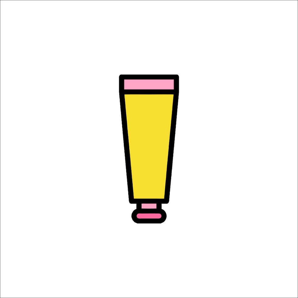 A tube of toothpaste icon on a white background vector