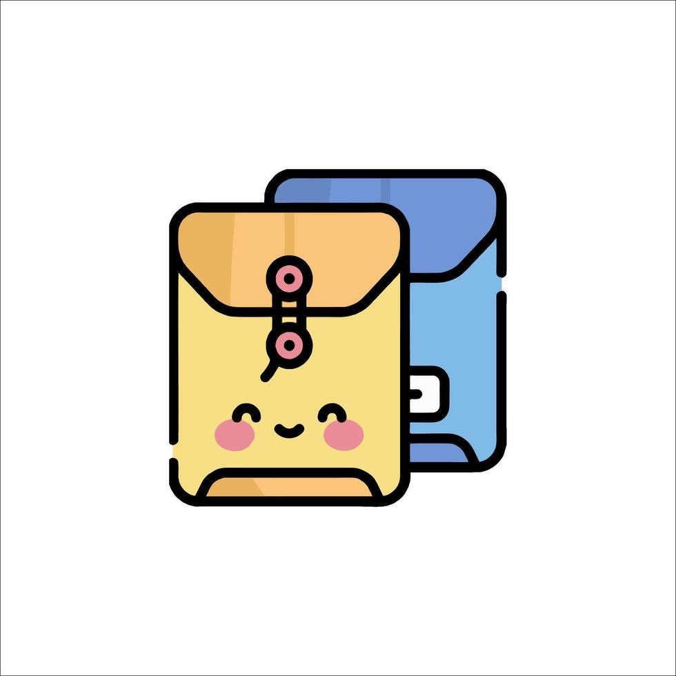 An envelope with a smiley face on it vector