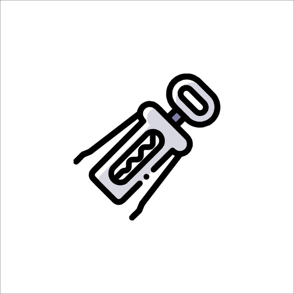 A bottle opener icon on a white background vector