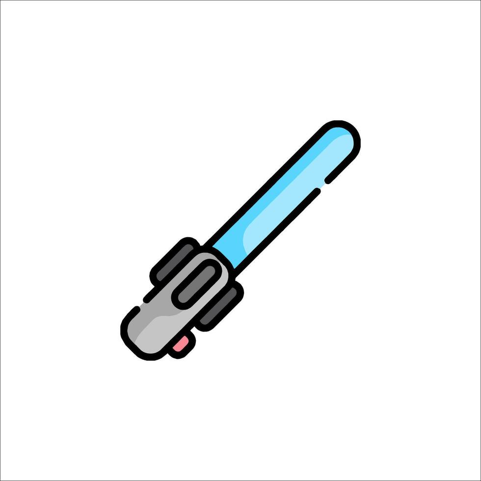 Star wars lightsaber icon vector