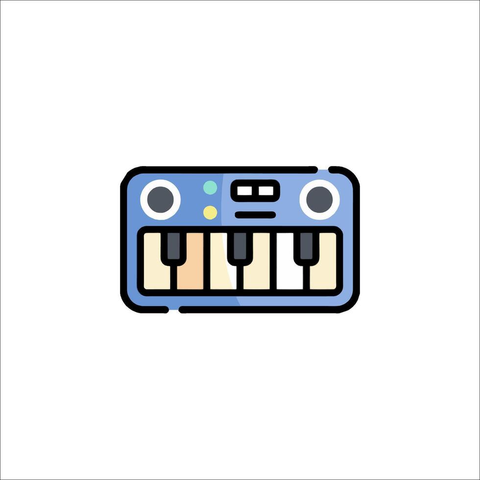 A piano icon on a white background vector