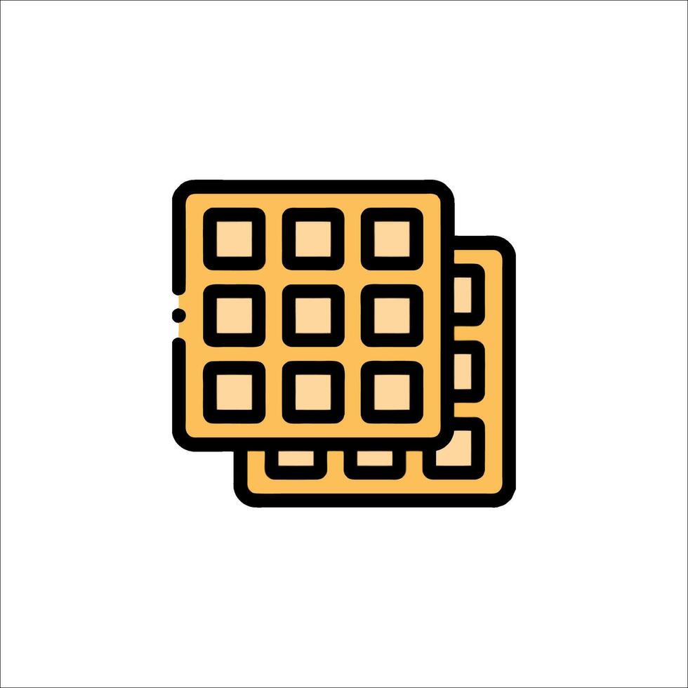 Waffles icon illustration vector