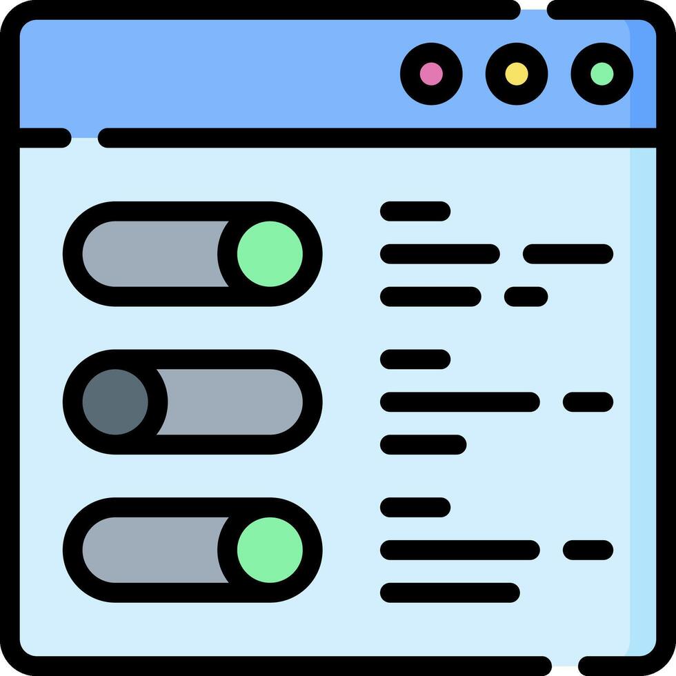 A web page with a button and a button vector