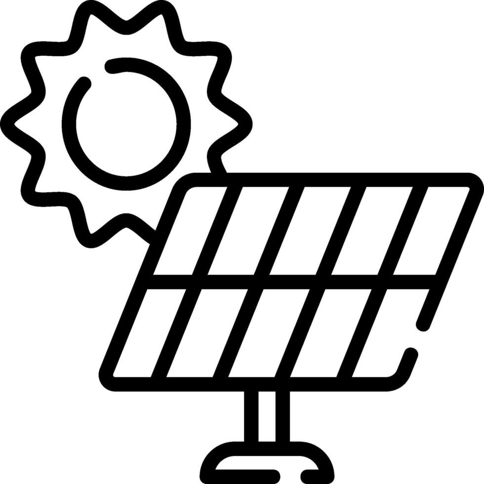 Solar panel icon illustration vector