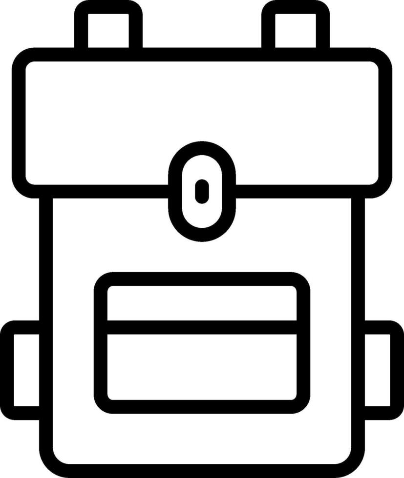Backpack icon illustration vector