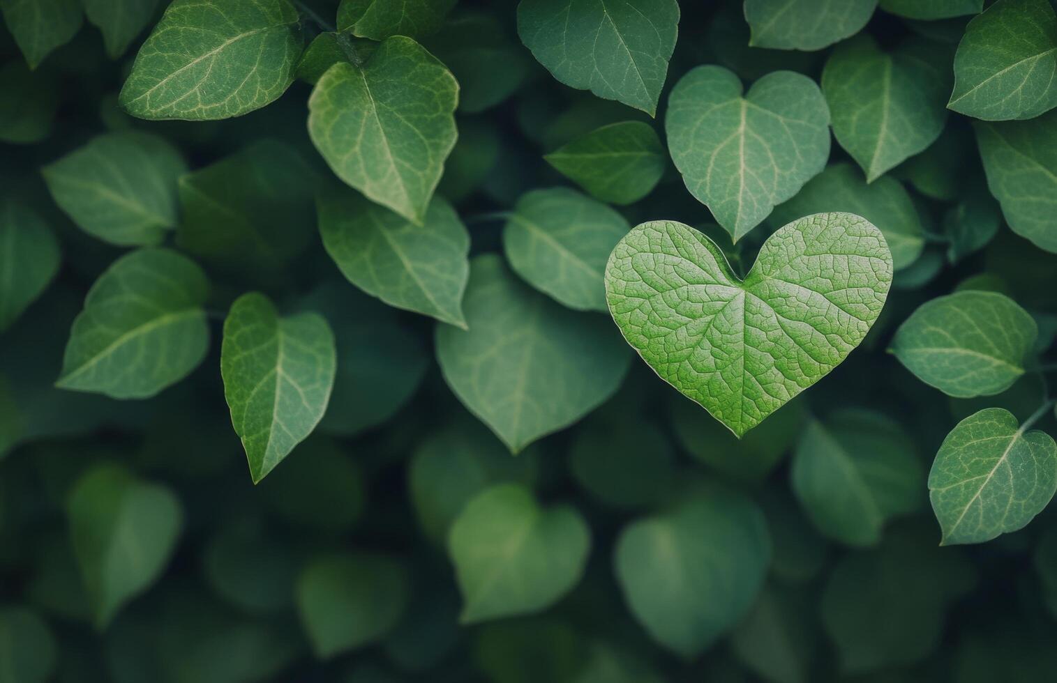 Lush green leaves create a vibrant natural backdrop in a serene environment photo