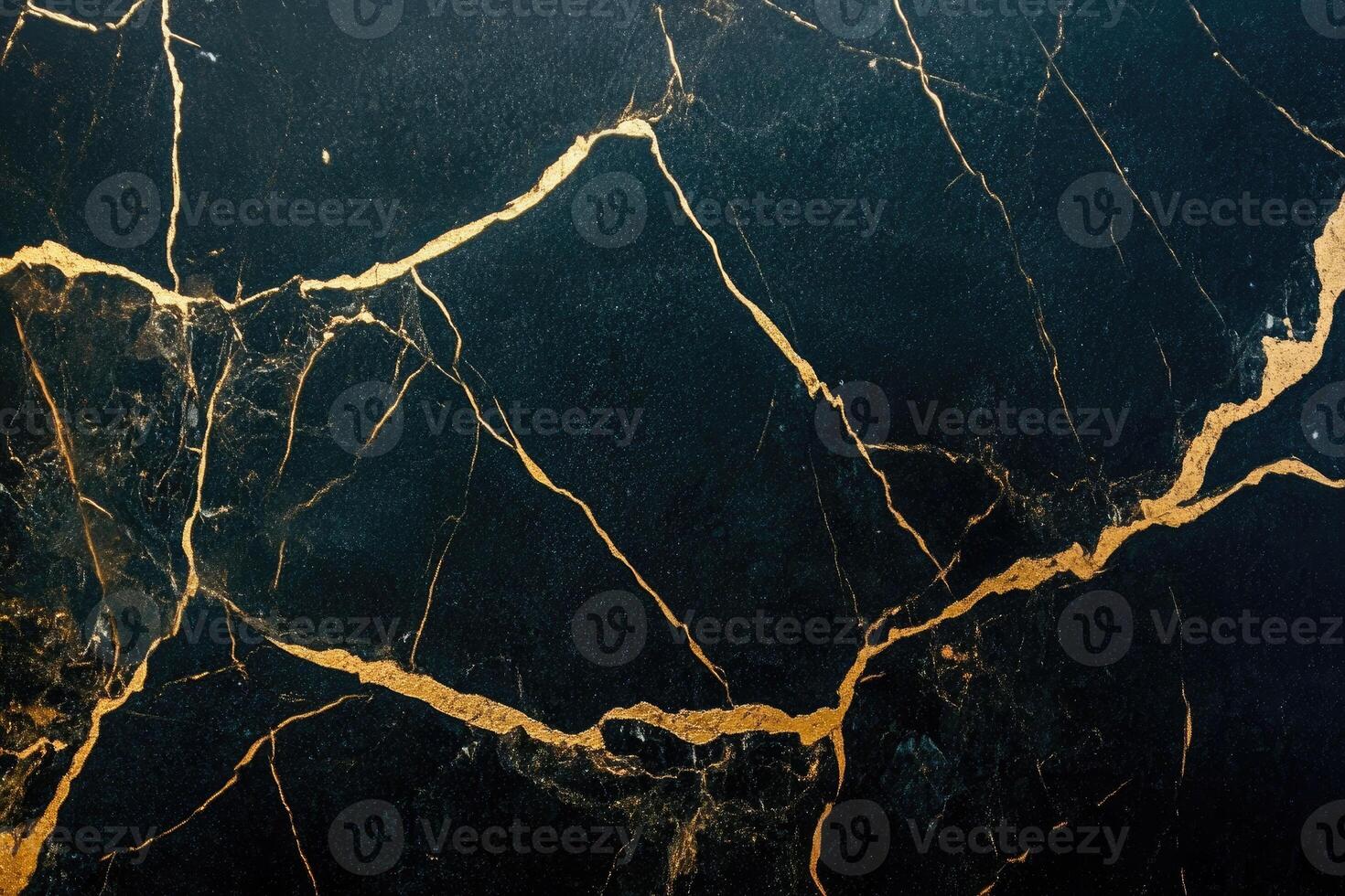 Abstract Black and Gold Marble Texture with Veins photo