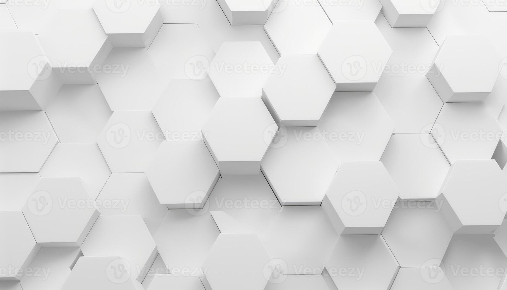 White Hexagonal Pattern Abstract Background photo