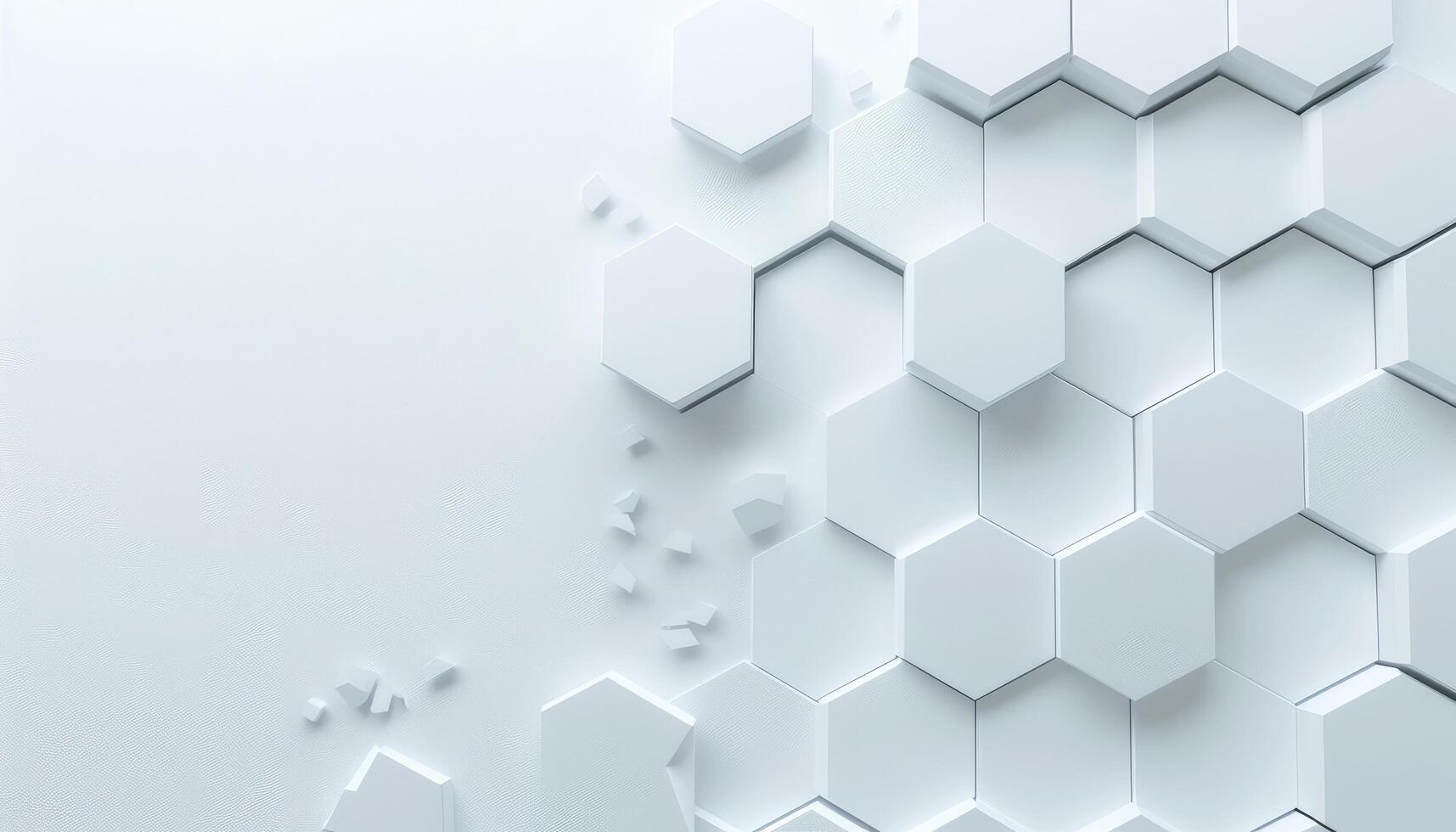 Abstract White Hexagon Pattern with Textured Background photo