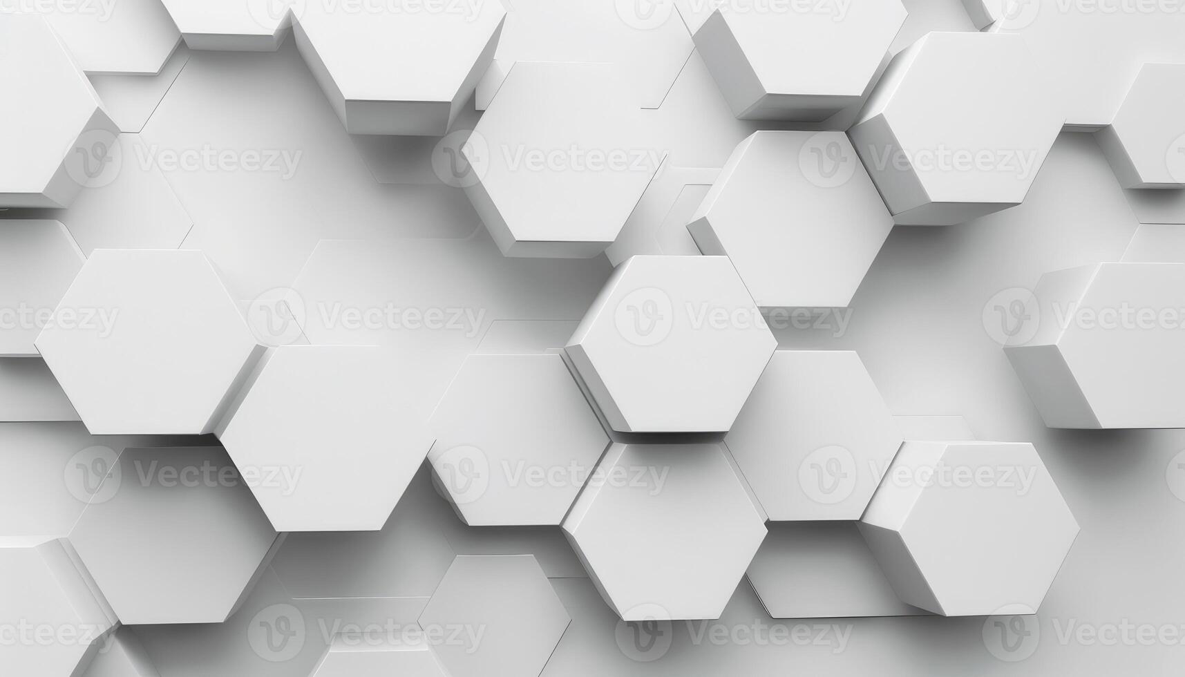 Abstract White Hexagon Pattern Background photo