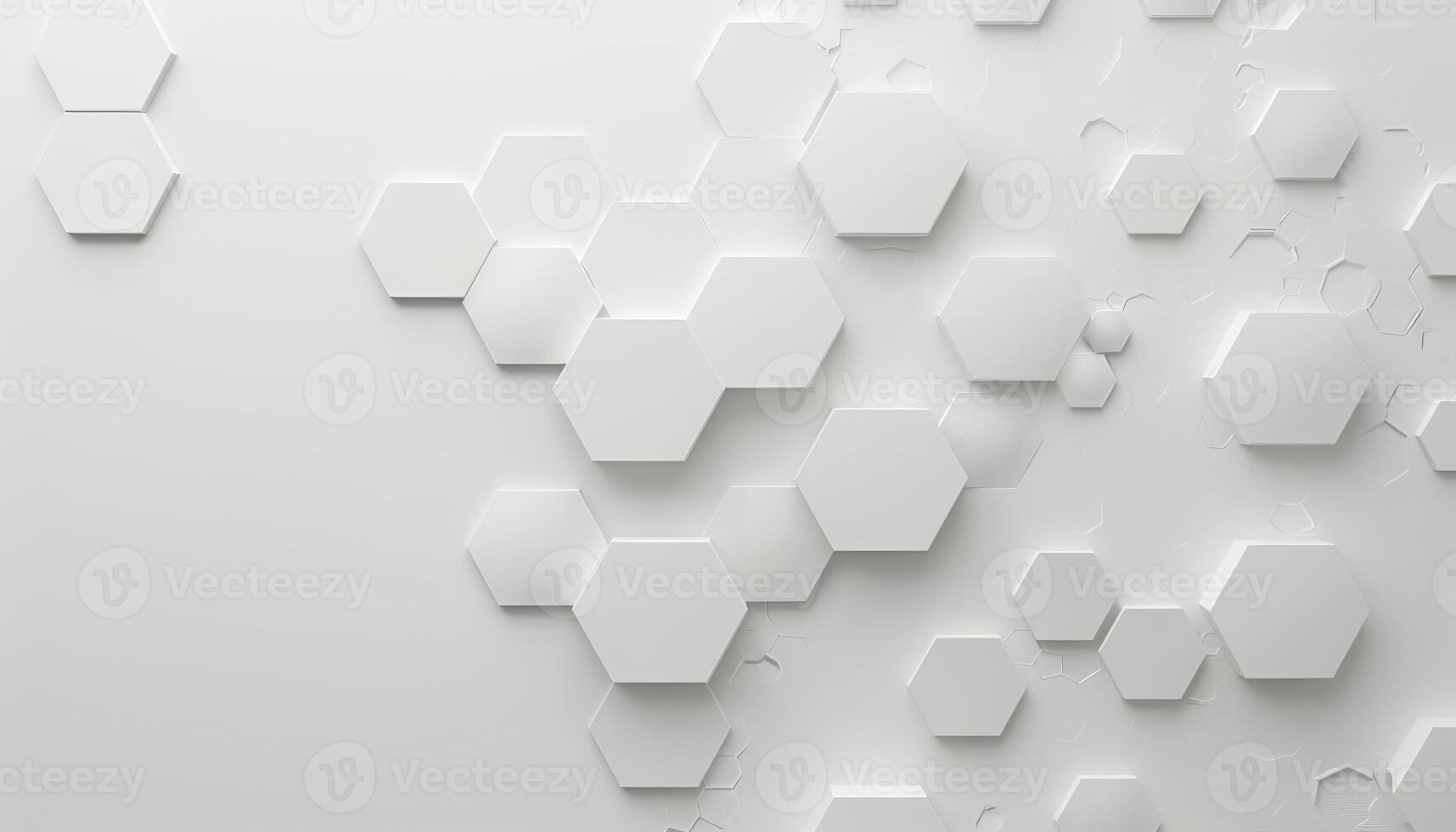 Abstract White Hexagon Pattern Background photo