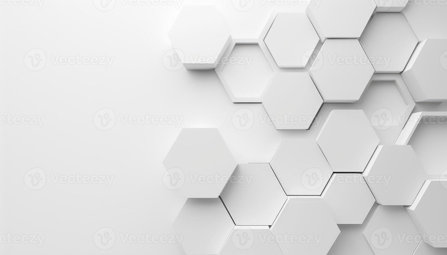 Abstract White Hexagon Pattern Background photo