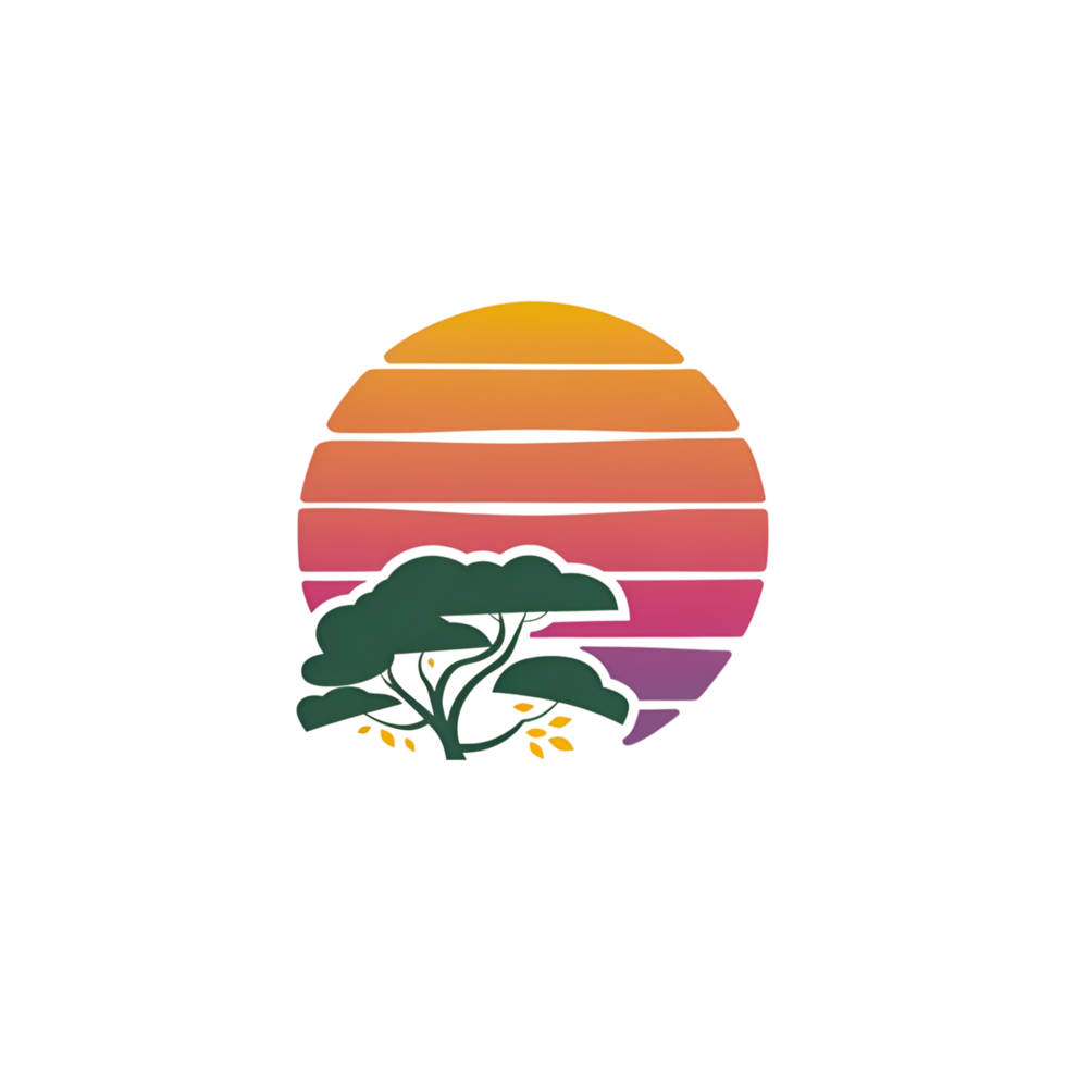 Sunset Retro Vintage Color png