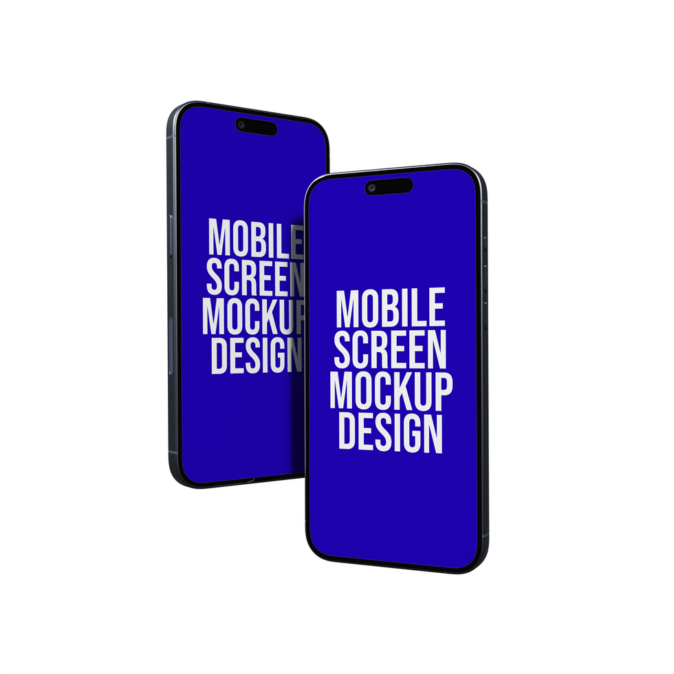 Mobile Screen Mockup design psd