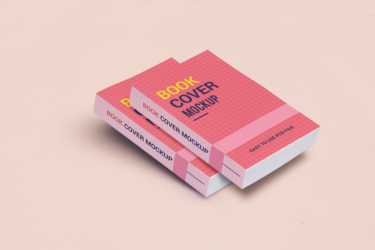 Two Flying Style Book Cover Mockup Design psd