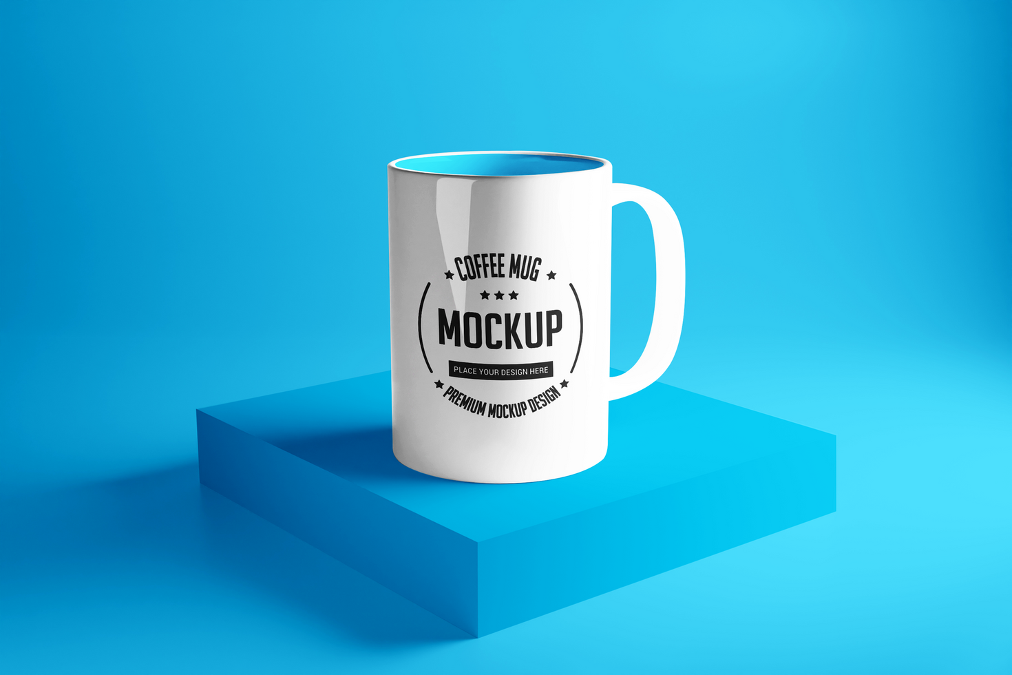 White Coffee Mug Mockup Template psd