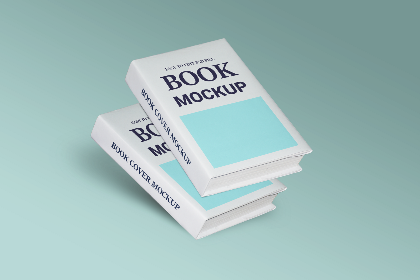 Book Cover Mockup Flying Style psd