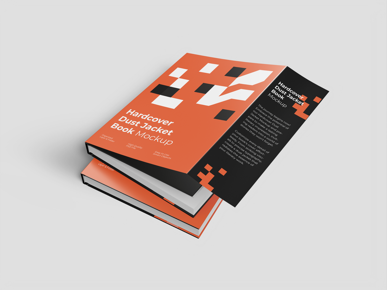 Hardcover Book 3D Mockup psd