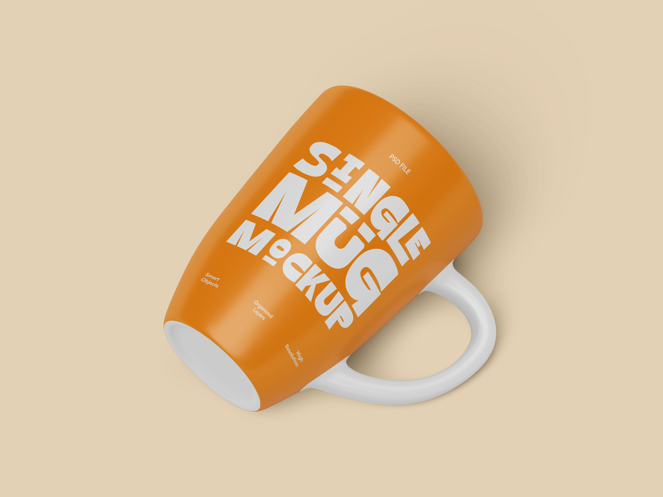 Mug Mockup with Handle psd