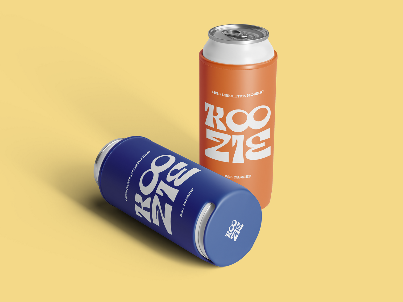 Realistic Koozie Mockup psd