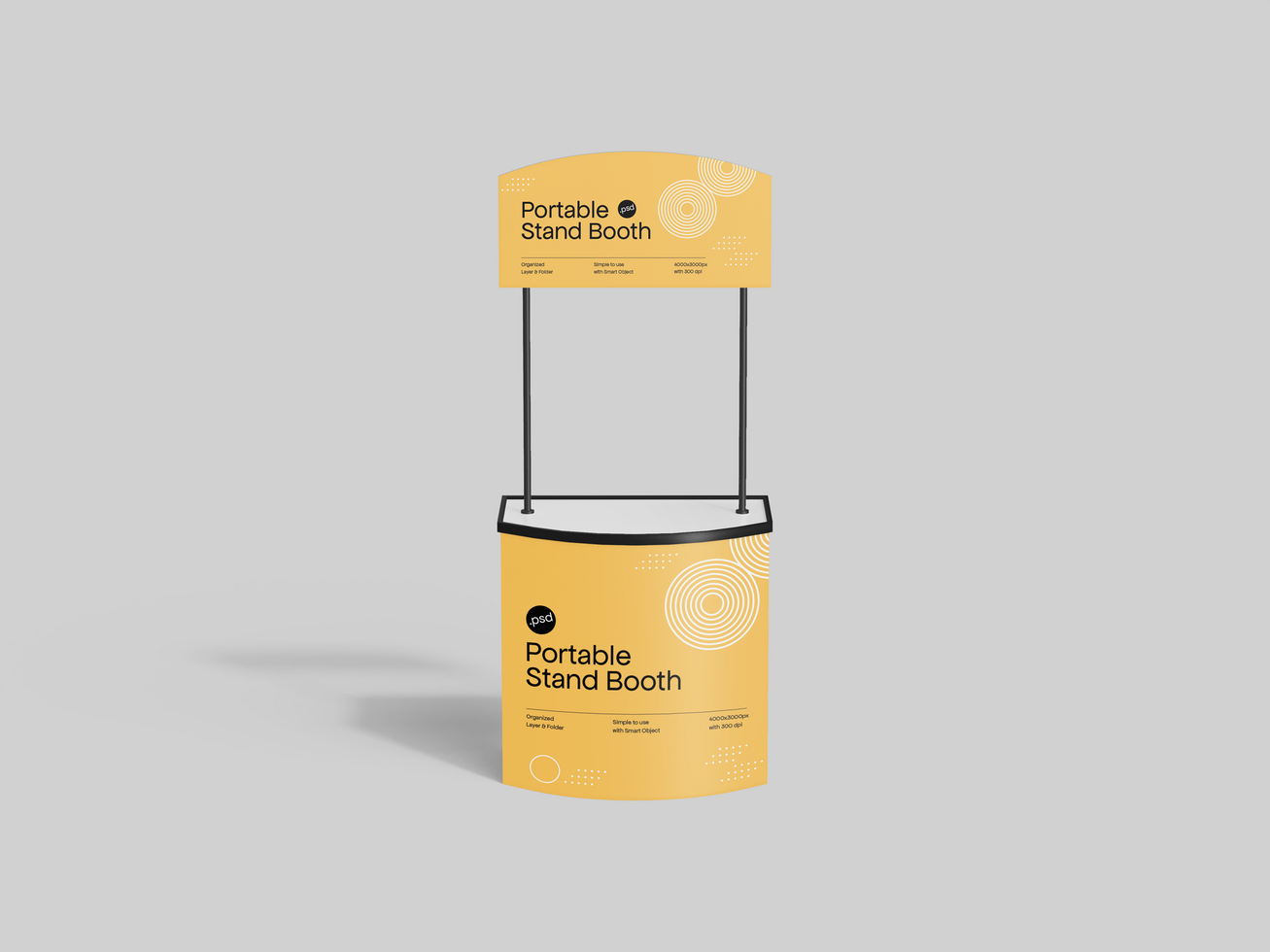 Exhibition Stand Portable 3D Mockup psd