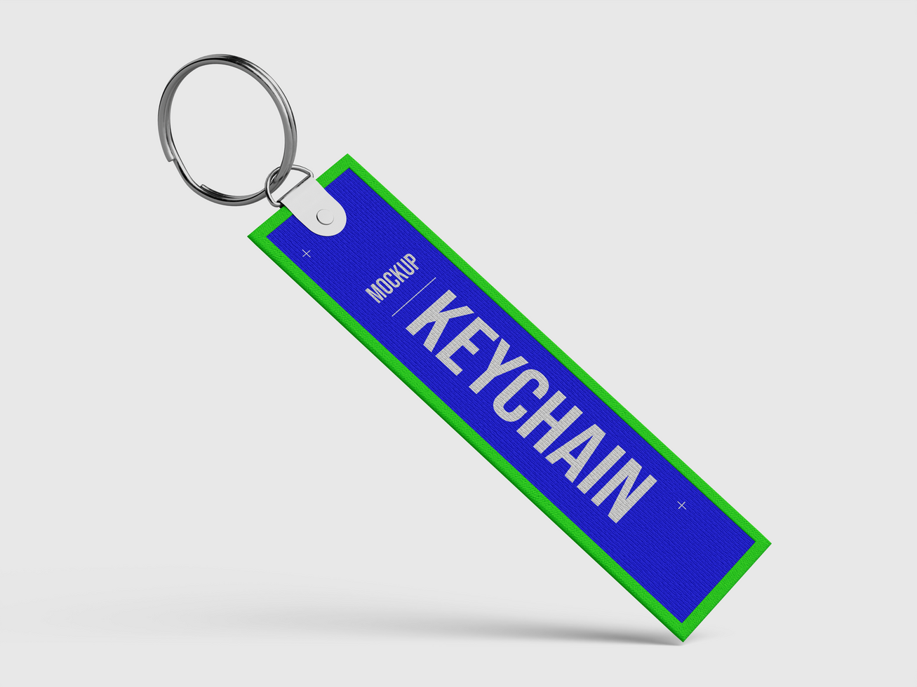 Fabric Keychain Mockup 3D Render psd