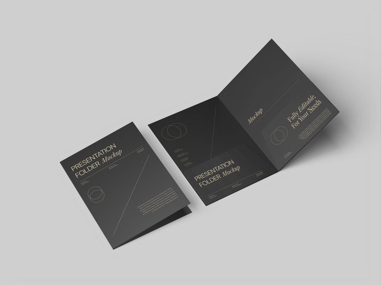 Folder Presentation Paper 3D Mockup psd