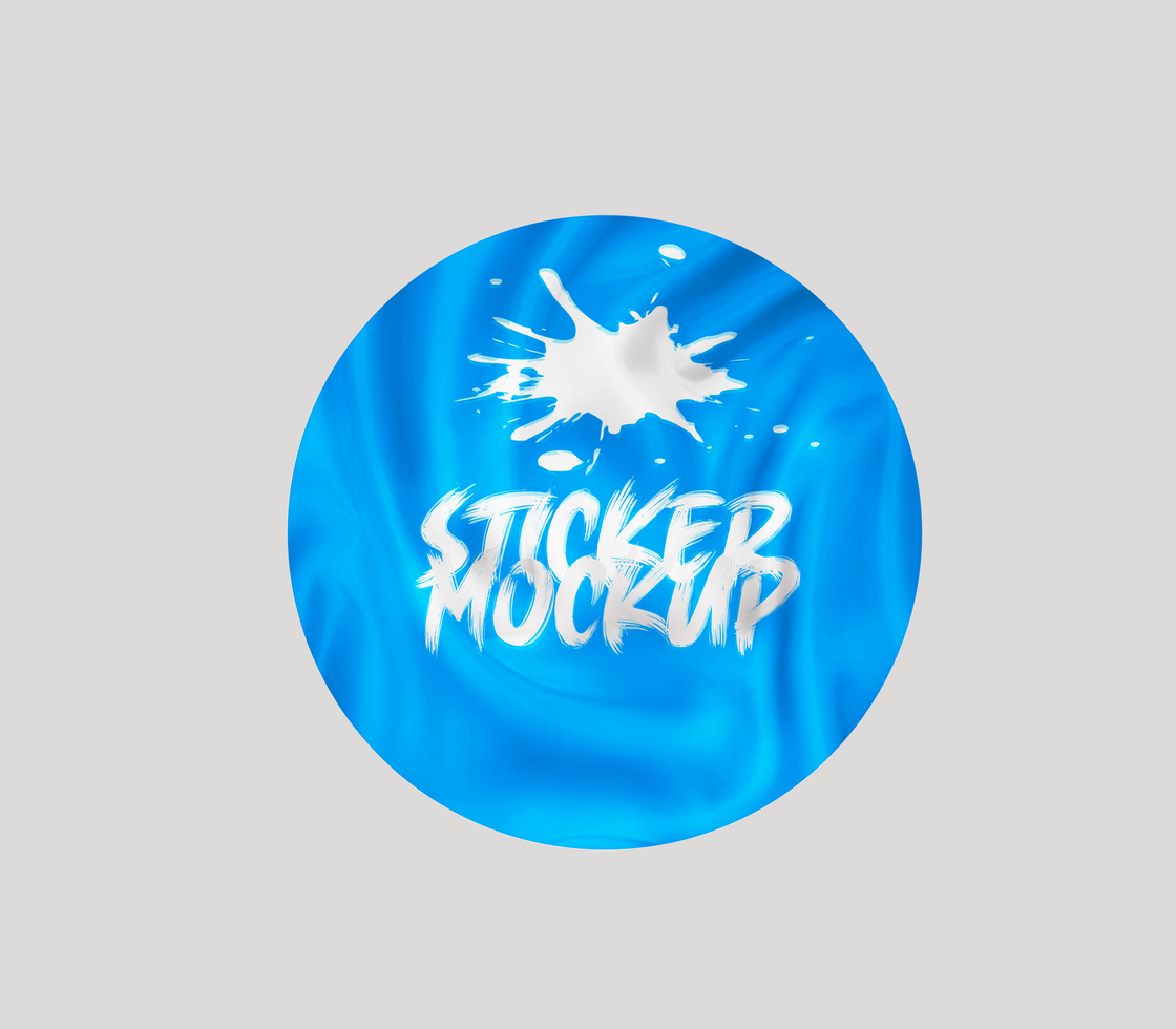 Realistic Label Sticker Mockup Template psd