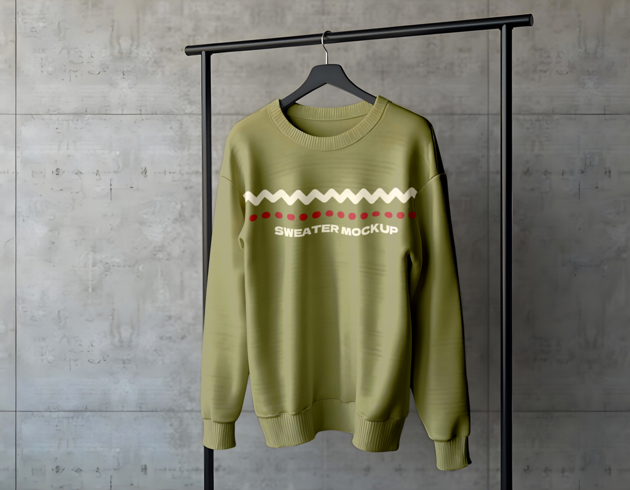 Light Green Shirt Clothes Model Mockup Template psd