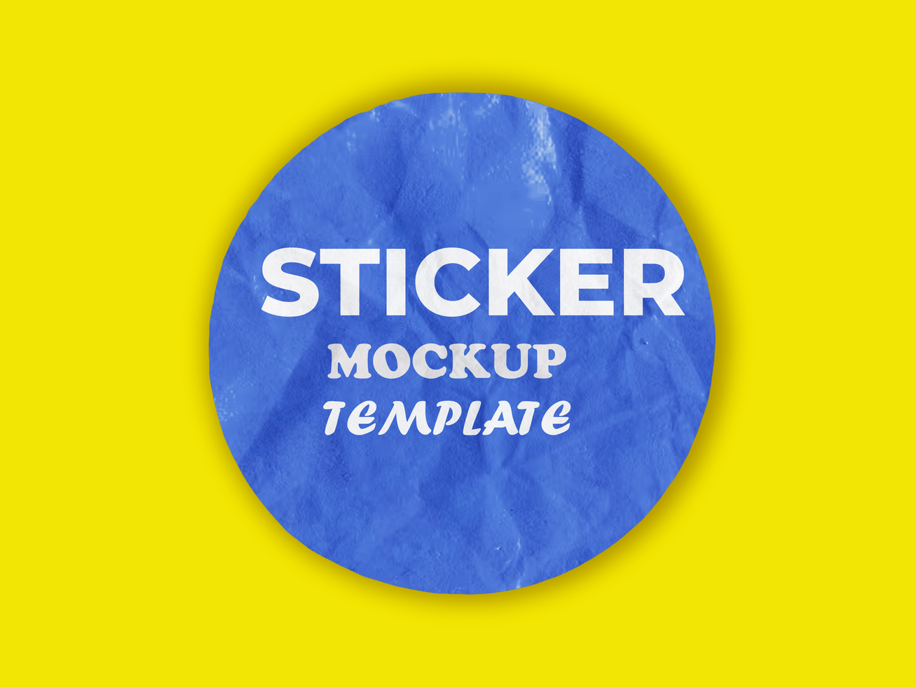 Paper Tag Design Sticker Mockup Template psd