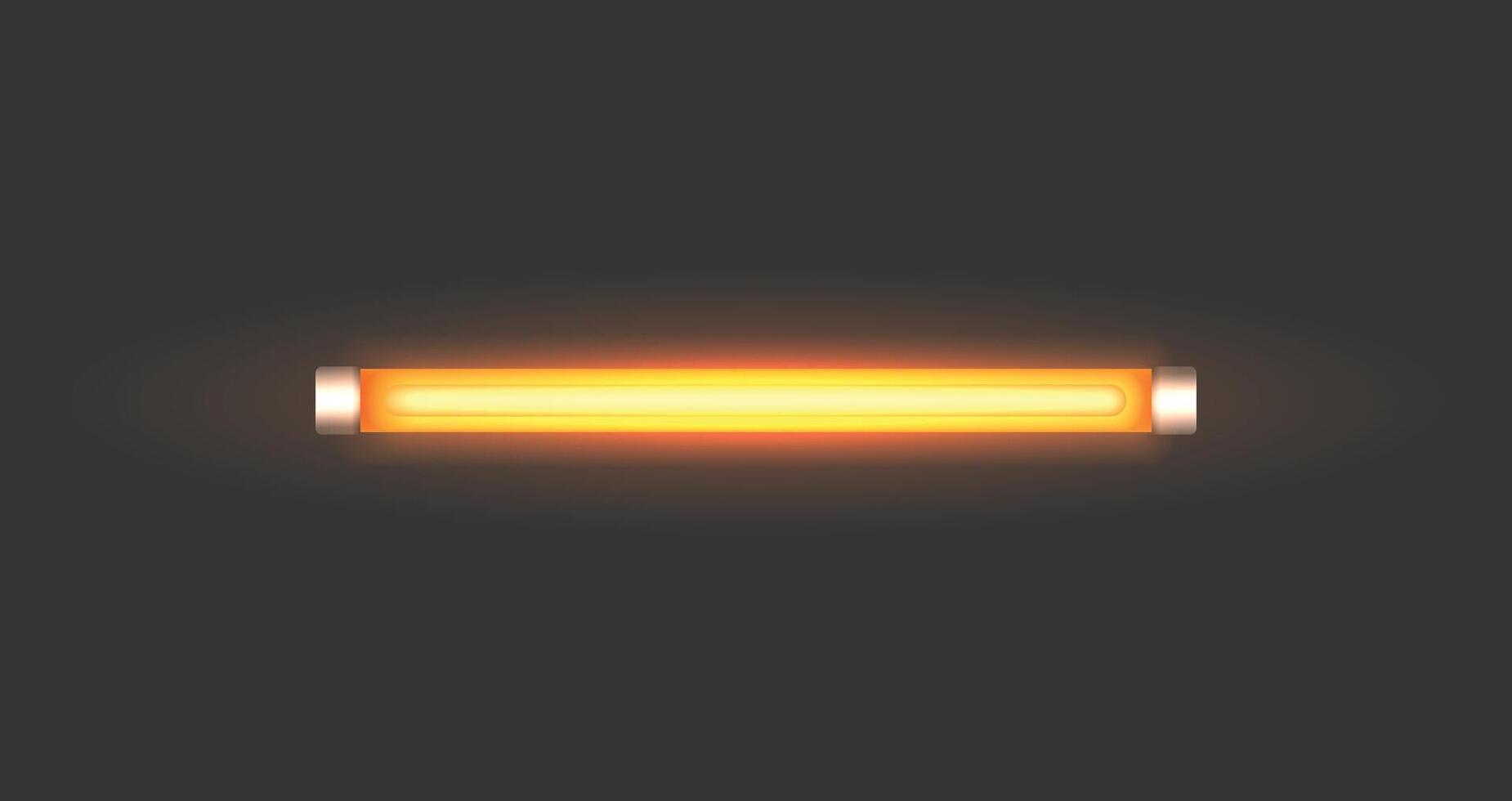 Neon Led Light Tube Glowing Lamp in Vibrant Colors, creating a striking ambiance vector