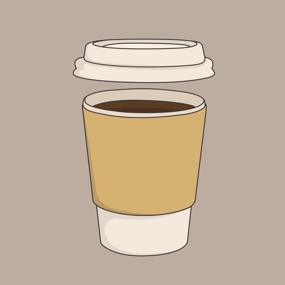 Coffee Cup Mock Up Illustration vector