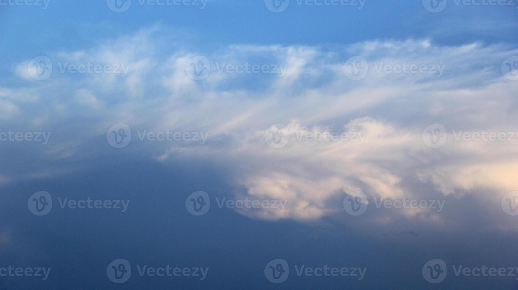Majestic and surreal sunrise sky background with colorful clouds, golden hour photo