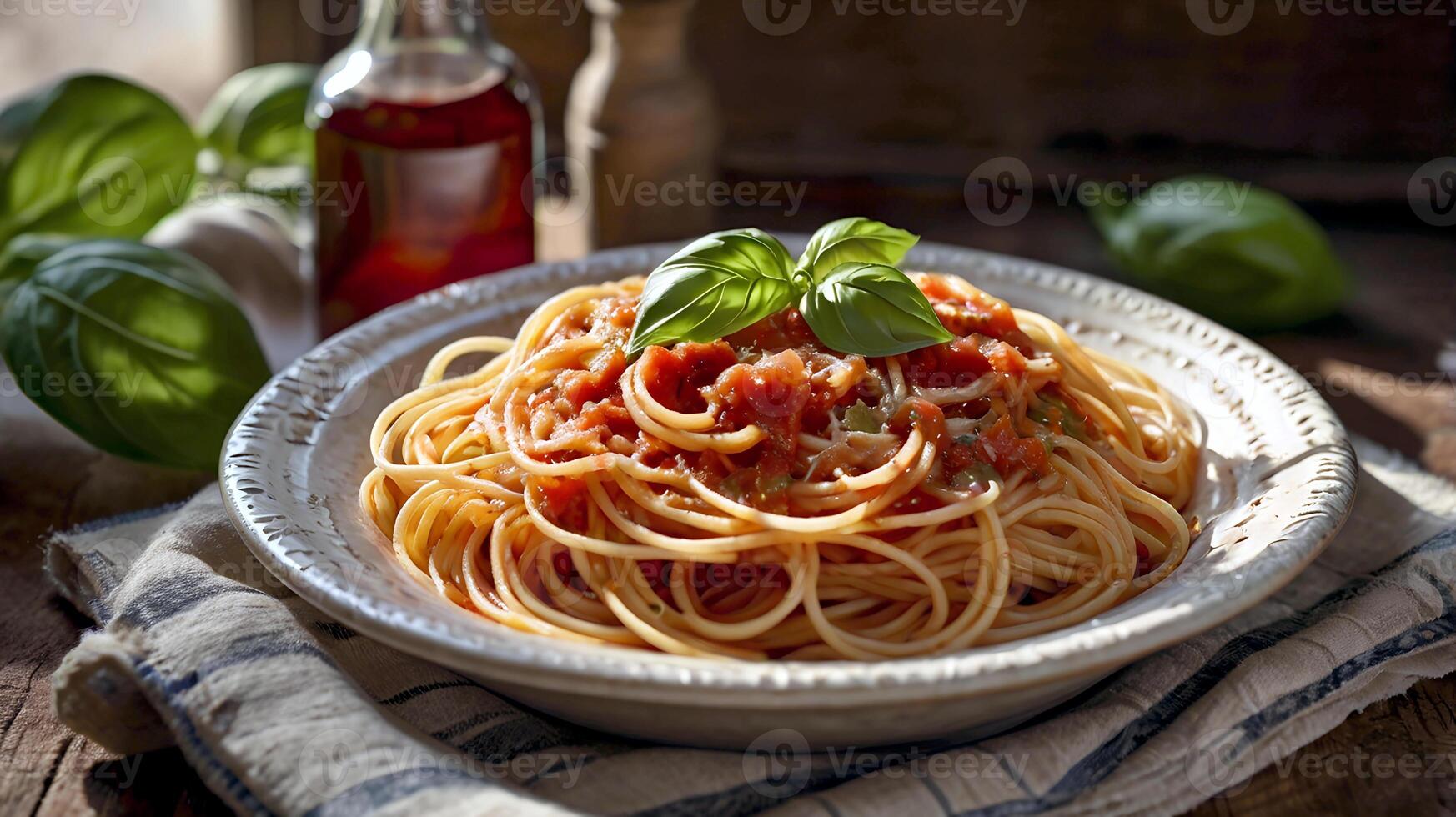 Delicious Noodle food for National Spaghetti Day photo