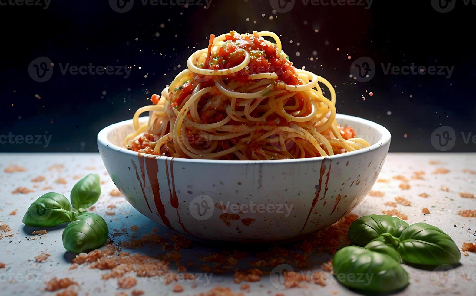 Delicious Noodle food for National Spaghetti Day photo
