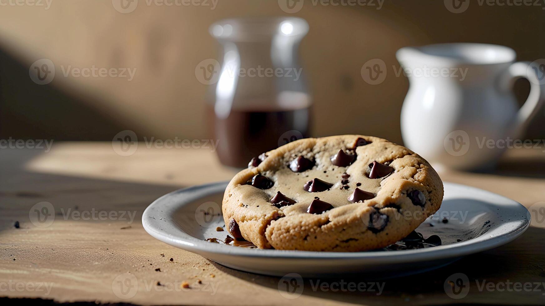 Fresh Delicious Chocolate chip cookies for National Cookie Day photo