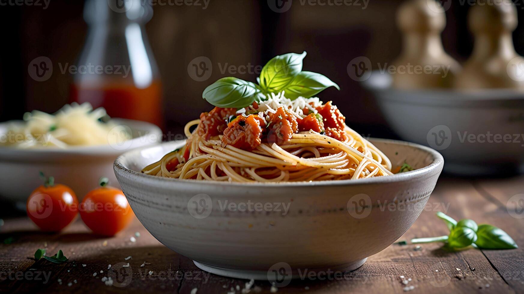 Delicious Noodle food for National Spaghetti Day photo
