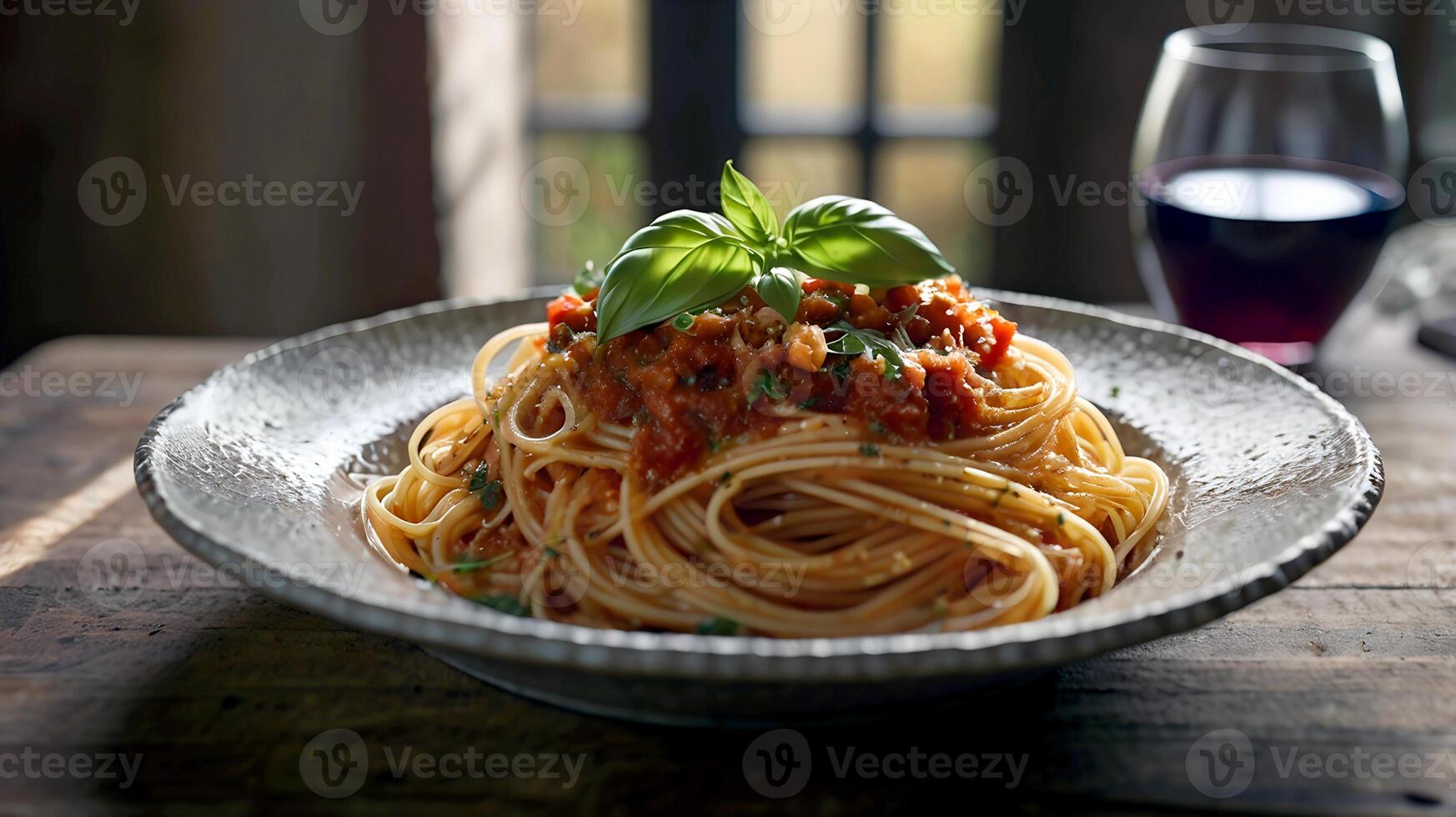 Delicious Noodle food for National Spaghetti Day photo