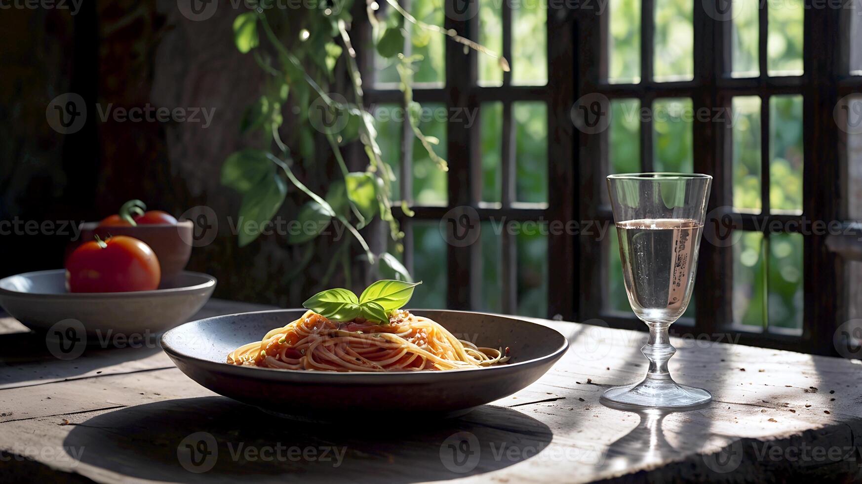 Delicious Noodle food for National Spaghetti Day photo