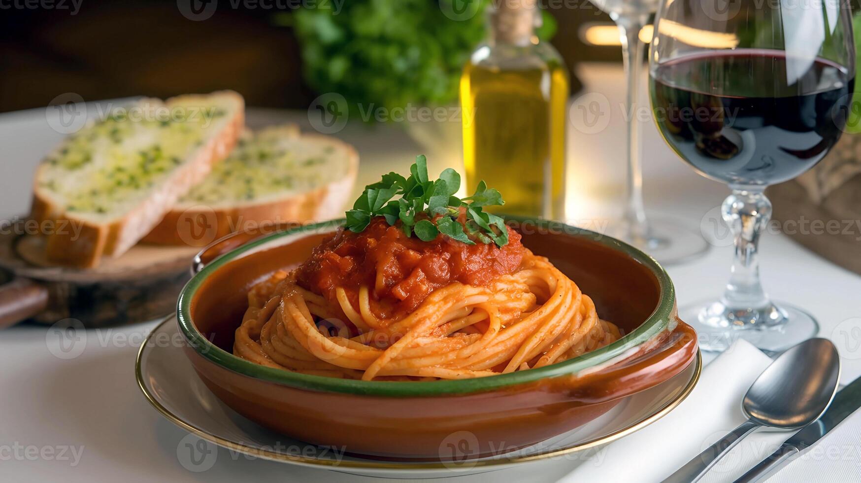 Delicious Noodle food for National Spaghetti Day photo